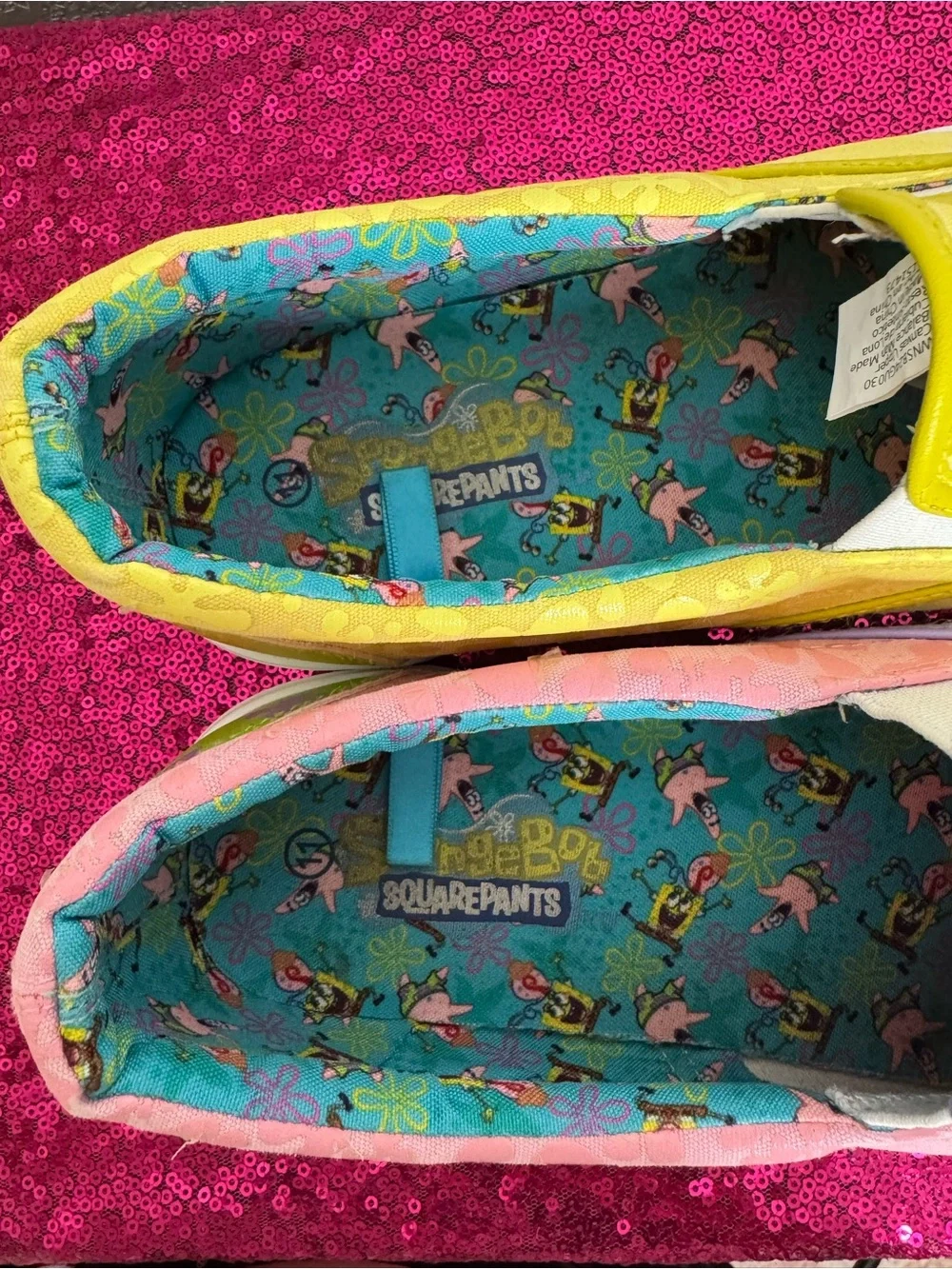 GROUND UP 🧽 Slip-On SPONGE BOB, PATRICK Low Top Sneakers (Women’s 11)